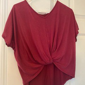 Red Knotted Top